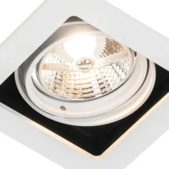 QAZQA Set mit 6 Einbaupunkt weiß einstellbar - Artemis 70