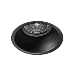 QAZQA Set mit 12 Einbauspots schwarz rund - Dept