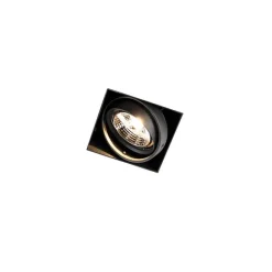 QAZQA Set mit 6 Einbauspots schwarz GU10 AR70 randlos - Oneon