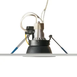 QAZQA Set mit 6 Einbauspots schwarz rund - Dept