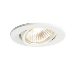 QAZQA Set mit 12 Einbauspots weiß neigbar - Cisco