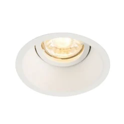 QAZQA Set mit 6 Einbaustrahler weiß dreh- und neigbar - Legierung