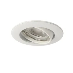 QAZQA Set mit 6 Einbaustrahlern weiß GU10 35mm - Edu