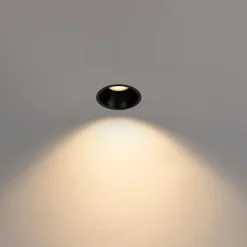 QAZQA Set mit 6 Einbaustrahlern schwarz GU10 50mm IP44 - Dept