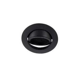 QAZQA Set mit 6 Einbaustrahlern schwarz verstellbar - Ude Honey