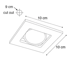 QAZQA Set mit 10 Einbaustrahlern weiß einstellbar - Qure