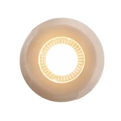 QAZQA Set mit 5 Einbaustrahlern Silber 3-Stufen-Dimmbar IP44 - Ulo