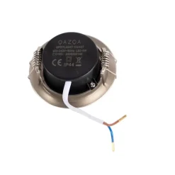 QAZQA Set mit 5 Einbaustrahlern Silber 3-Stufen-Dimmbar IP44 - Ulo