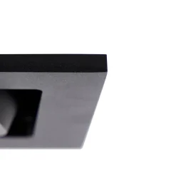 QAZQA Set mit 6 Einbaustrahlern schwarz rechteckig 2-flammig - Qure