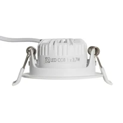 QAZQA Set mit 6 Einbaustrahlern Weiß Neigbar 6,5 cm inkl. LED IP54 Ultra Slim - Pupil