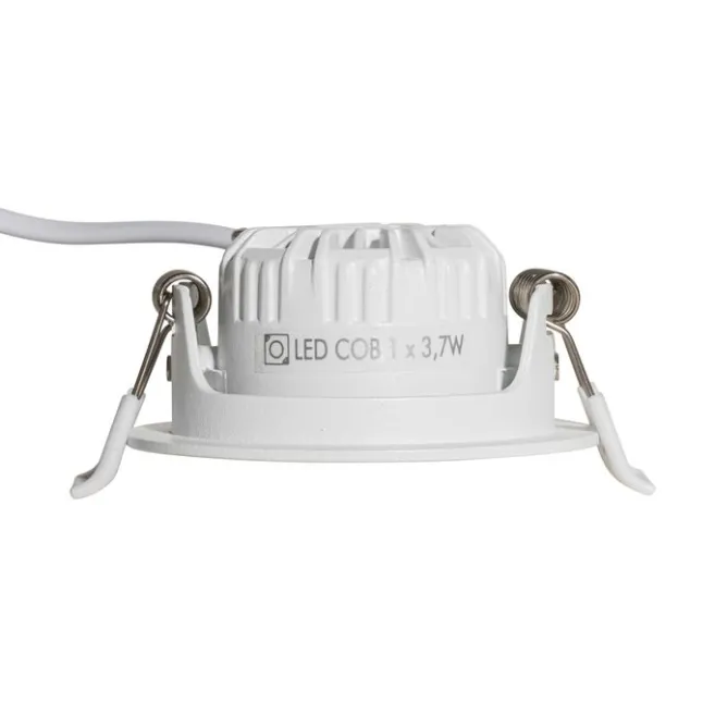 QAZQA Set mit 6 Einbaustrahlern Weiß Neigbar 6,5 cm inkl. LED IP54 Ultra Slim - Pupil