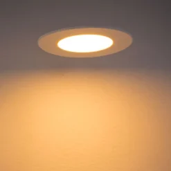 QAZQA Set mit 6 Einbaustrahlern weiß inkl. Dim-to-Warm LED 7W IP65 - Blanca