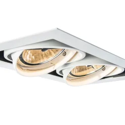 QAZQA Set mit 6 Einbaustrahlern Weiß AR111 Verstellbar 2-Lichter - Oneon