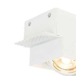 QAZQA Set mit 6 Einbaustrahlern Weiß Verstellbar Rahmenlos 3-Lichter - Oneon