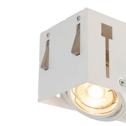 QAZQA Set mit 6 Einbaustrahlern Weiß Verstellbar Rahmenlos 3-Lichter - Oneon