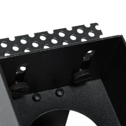 QAZQA Set mit 6 Einbaustrahlern schwarz GU10 50mm randlos - Oneon