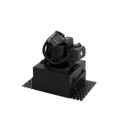 QAZQA Set mit 6 Einbaustrahlern schwarz GU10 50mm randlos - Oneon