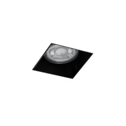 QAZQA Set mit 6 Einbaustrahlern schwarz GU10 50mm randlos - Oneon