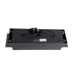 QAZQA Set mit 6 Einbaustrahlern Schwarz Verstellbar Rahmenlos 3-Lichter - Oneon