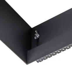 QAZQA Set mit 6 Einbaustrahlern schwarz GU10 AR111 Trimless - Oneon