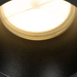 QAZQA Set mit 12 Einbaustrahlern schwarz GU10 70mm IP44 - Dept