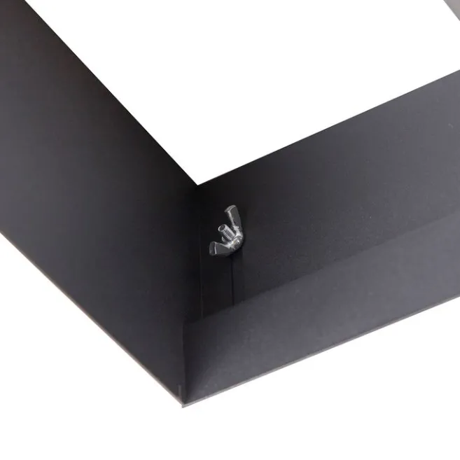 QAZQA Set mit 3 Einbaustrahlern, schwarz, GU10 AR111, randlos, 2-flammig – Oneon