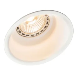 QAZQA Set mit 6 Einbaustrahlern weiß rund - Dept