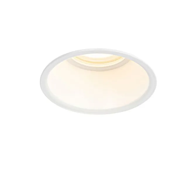 QAZQA Set mit 6 Einbaustrahlern weiß GU10 50mm IP44 - Dept