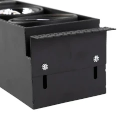 QAZQA Set mit 6 Einbaustrahlern schwarz GU10 AR70 Trimless 3-Licht - Oneon