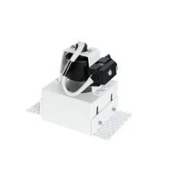 QAZQA Set mit 6 Einbaustrahlern weiß GU10 50 mm randlos - Oneon