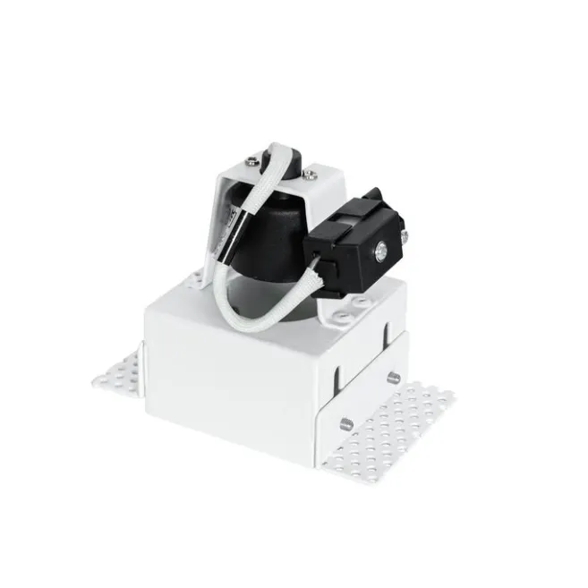 QAZQA Set mit 6 Einbaustrahlern weiß GU10 50 mm randlos - Oneon