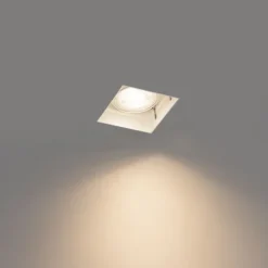 QAZQA Set mit 6 Einbaustrahlern weiß GU10 50 mm randlos - Oneon