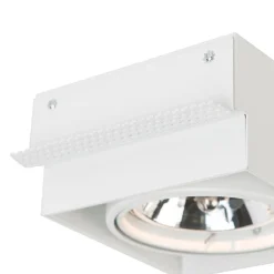 QAZQA Set mit 6 Einbaustrahlern Weiß AR111 Schwenk- und Neigbar Trimless - Oneon