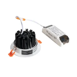 QAZQA Professional Set mit 6 Einbaustrahlern Weiß 9,5 cm inkl. LED 1300 lm Dimmbar IP65 - Gaius