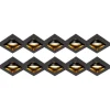QAZQA Set mit 10 Einbaustrahlern schwarz verstellbar - Qure