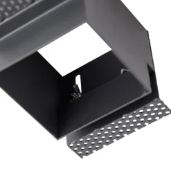 QAZQA Set mit 6 Einbaustrahlern schwarz verstellbar rahmenlos - Oneon Honey