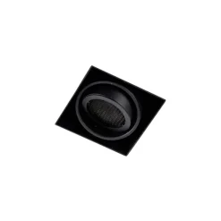 QAZQA Set mit 6 Einbaustrahlern schwarz verstellbar rahmenlos - Oneon Honey