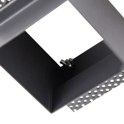 QAZQA Set mit 6 Einbaustrahlern schwarz verstellbar rahmenlos - Oneon Honey