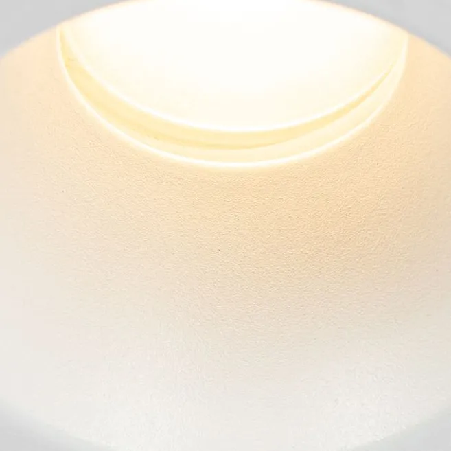 QAZQA Set mit 6 Einbaustrahlern weiß GU10 35mm IP44 - Dept