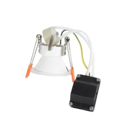 QAZQA Set mit 6 Einbaustrahlern weiß GU10 35mm IP44 - Dept