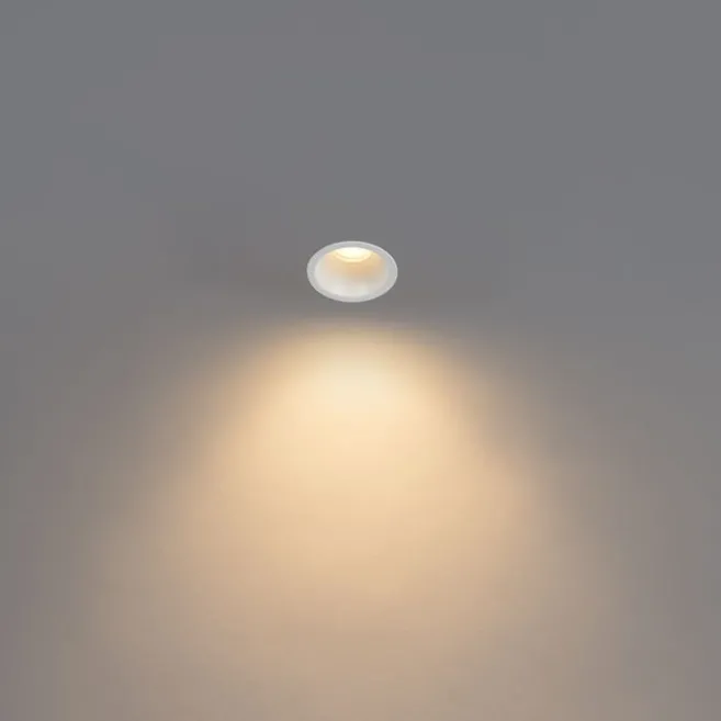 QAZQA Set mit 6 Einbaustrahlern weiß GU10 35mm IP44 - Dept