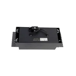 QAZQA Set mit 6 Einbaustrahlern schwarz GU10 verstellbar rahmenlos 2-flammig - Oneon