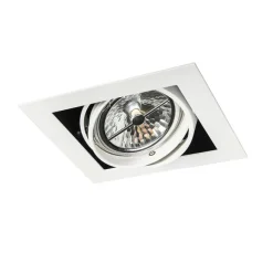 QAZQA Set mit 6 Einbaustrahlern Weiß AR111 Verstellbar - Oneon