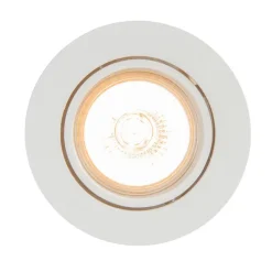 QAZQA Set mit 6 Einbaustrahlern weiß neigbar - Cisco