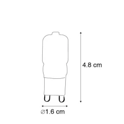 LUEDD Set mit 3 G9-LED-Lampen CUTE PC 2W 200 lm 2700K