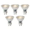 LUEDD Set mit 5 GU10 dimbare LED lamp 3W 200 lm 3000K