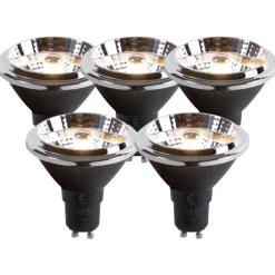 LUEDD Set mit 5 GU10 LED-Glühbirnen AR70 6W 475lm 3000K