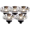 LUEDD Set mit 5 GU10 LED-Lampen AR111 11W 820 lm 3000K