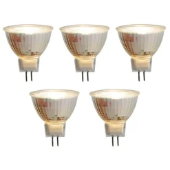 LUEDD Set mit 5 GU5.3 LED-Leuchtmitteln MR16 5W 420lm 2700K 12V