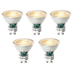 LUEDD Set mit 5 GU10 3-Stufen-Dimmbaren LED-Lampen 6W 460 lm 2000 - 6000K